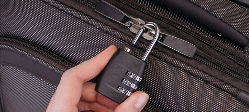Código Rojo TSA aprobado Combinación Maleta De Viaje Equipaje Candado Seguro Locker 