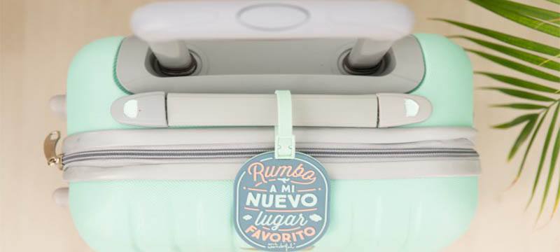 ✅ titular de la tarjeta de negocios de etiqueta de equipaje para Maletas Mochilas-Viajes De Regalo Azul 